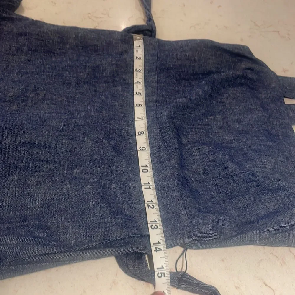 Banana Republic linen blend chambray jumpsuit SZ 0